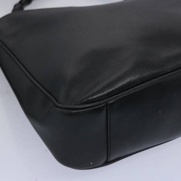 GUCCI Bamboo Hand Bag Leather 2way Black 001 1638 Auth 65305 - Picture 14 of 16